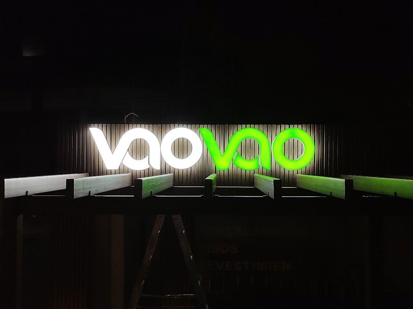 Cartel luminoso para Vao Vao